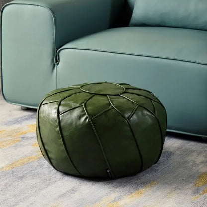 Moroccan Dual Purpose Vegan Leather Ottoman