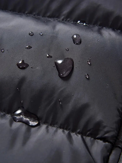 Black Gold Duck Down Puffer Jacket