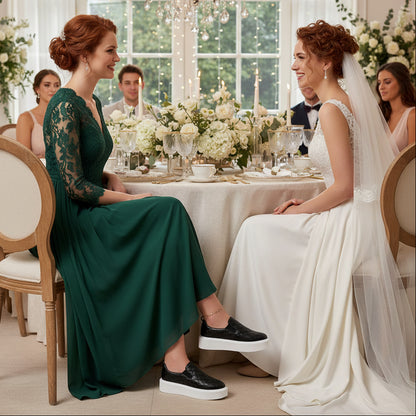 Quilted Platform Trainer Sneakers