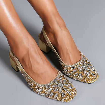 Luxurious Rhinestone Sandals
