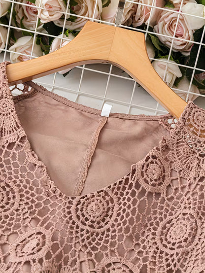 ZANZEA Plus Size Lace Maxi Dresses