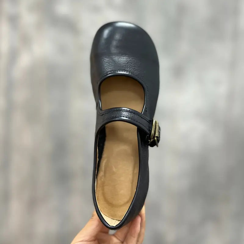 Mary Jane Classic Leather Flats
