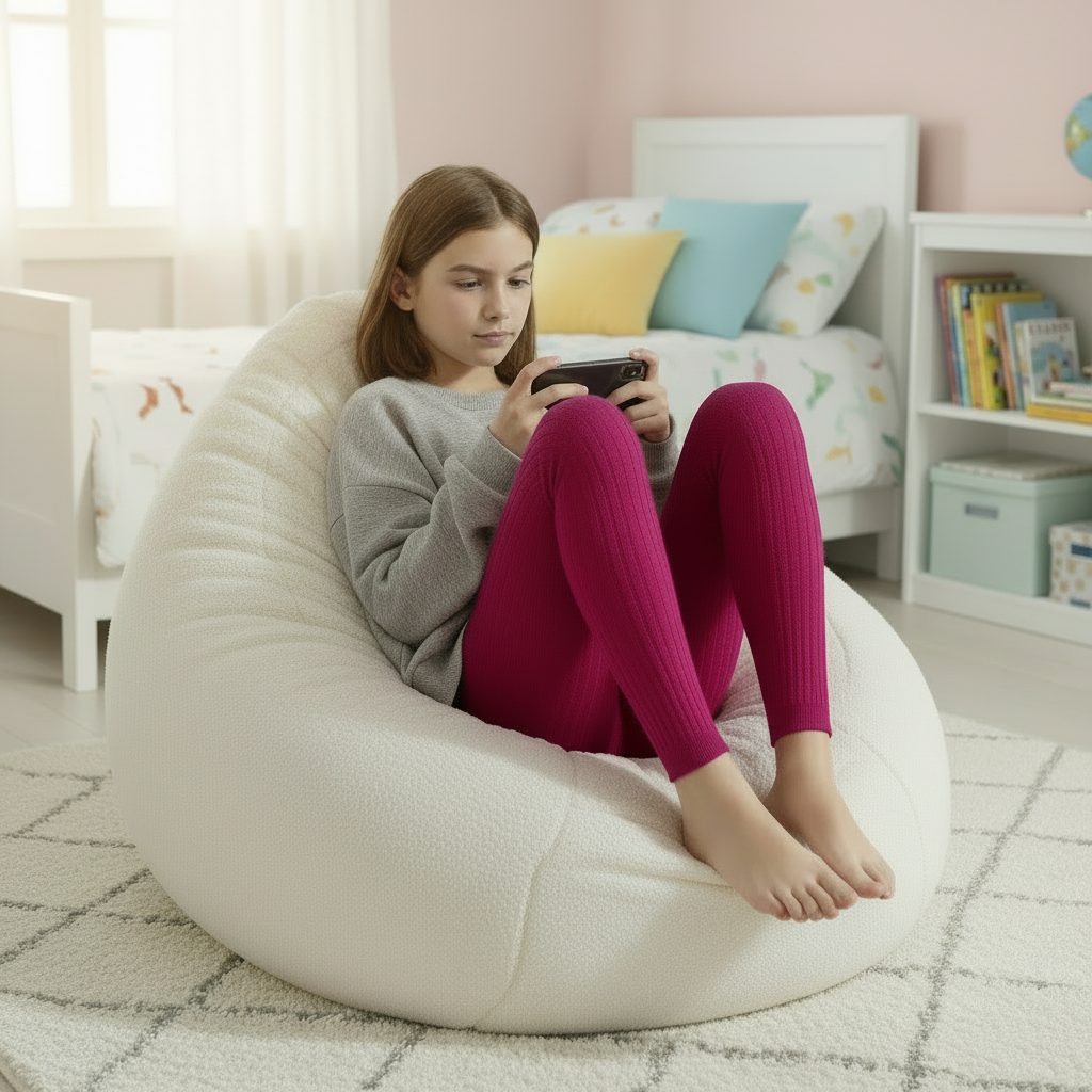 BELLA Ribbed Footless Tights (8 Pairs)