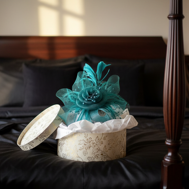 KOKO Mesh Feather Headband Fascinators