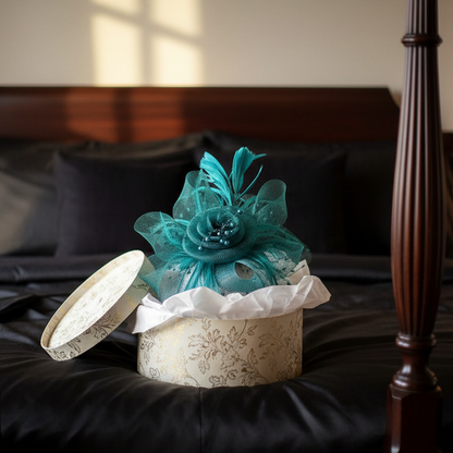 KOKO Mesh Feather Headband Fascinators