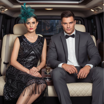 KOKO Mesh Feather Headband Fascinators