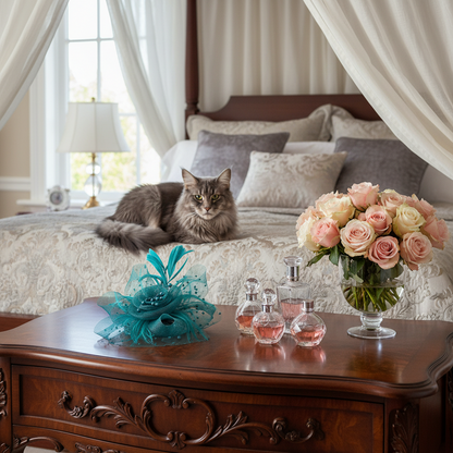 KOKO Mesh Feather Headband Fascinators