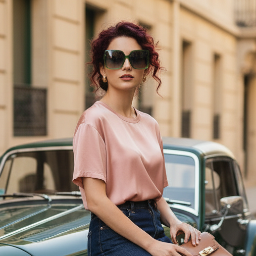 Unique Double-Frame Designer Sunglasses