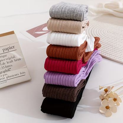 BELLA Ribbed Footless Tights (8 Pairs)