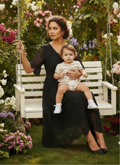 ZANZEA Plus Size Lace Maxi Dresses