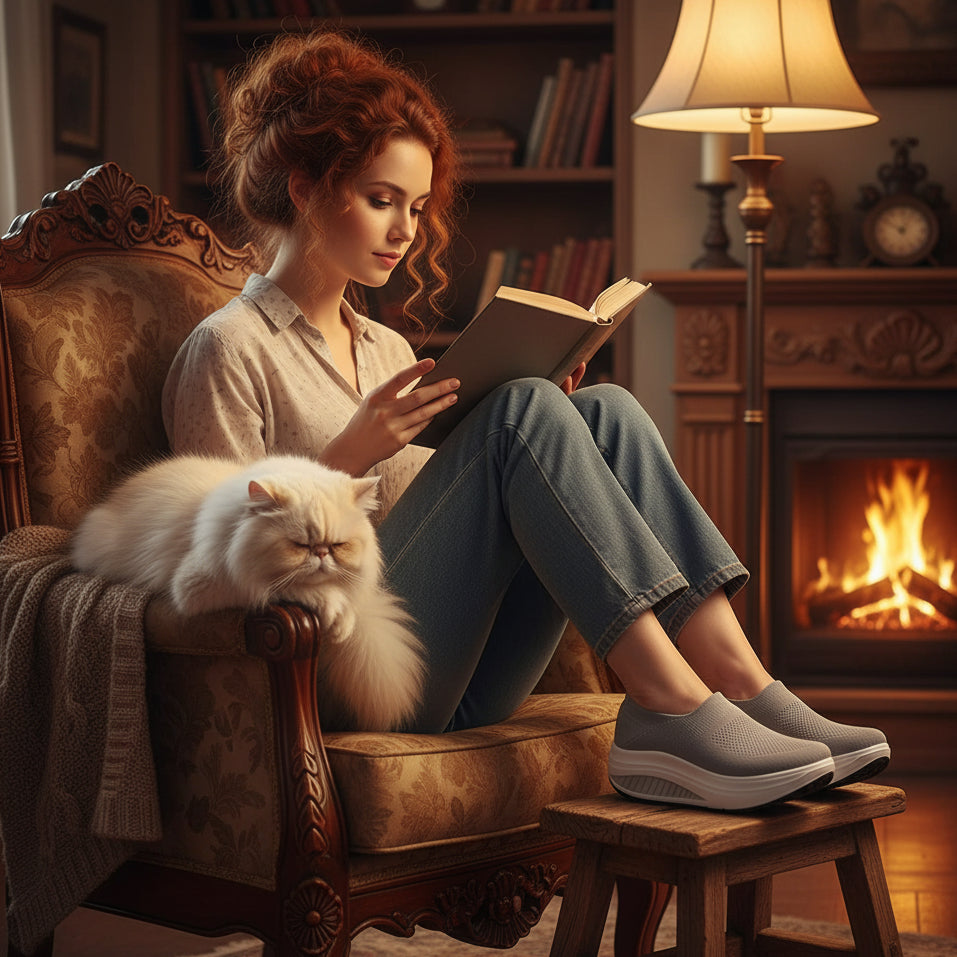 Rolling Sole Mesh Slip-on Platform Sneakers