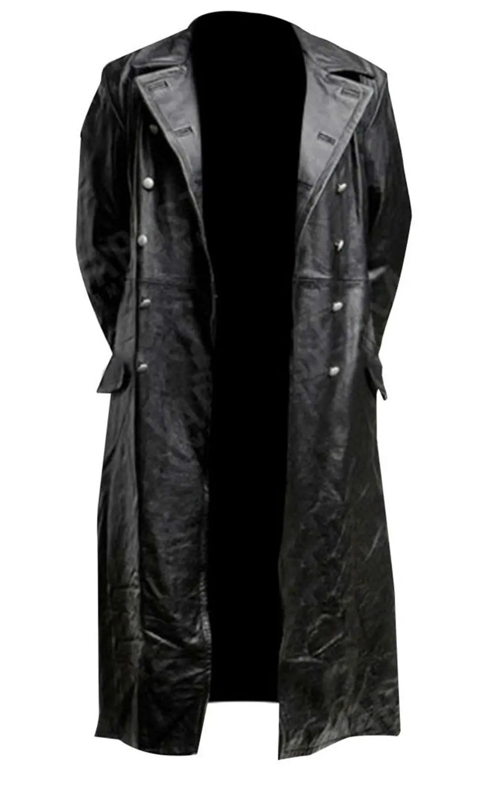 Vegan Leather Trench Coat