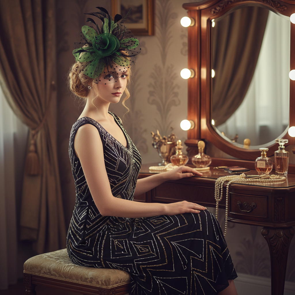 KOKO Mesh Feather Headband Fascinators