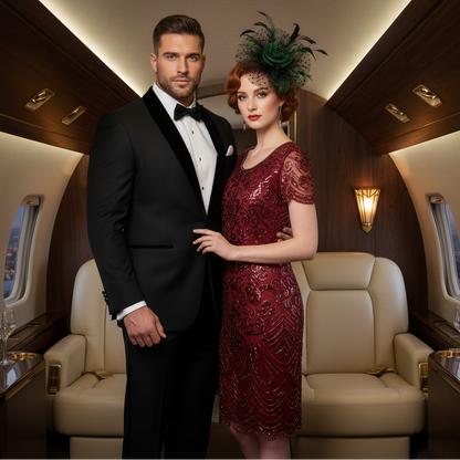 KOKO Mesh Feather Headband Fascinators