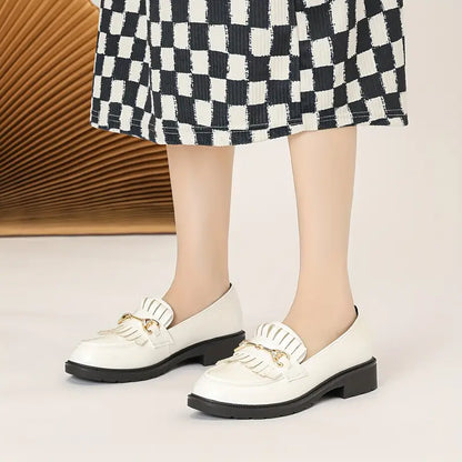 JENSEN Vegan Leather Tassel Loafers