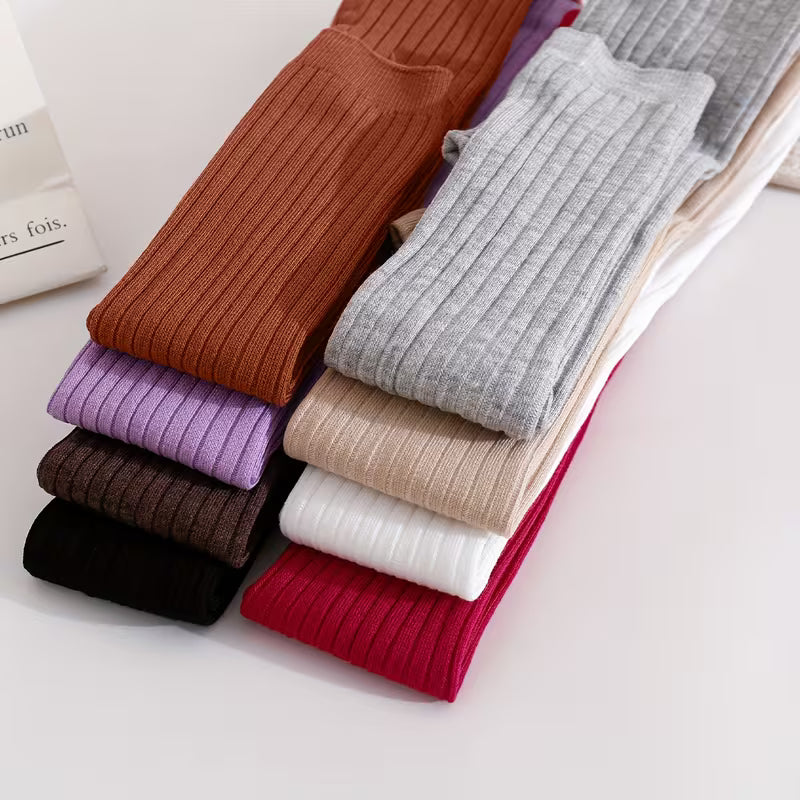 BELLA Ribbed Footless Tights (8 Pairs)