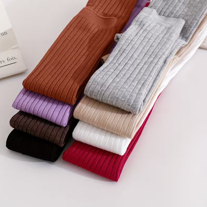 BELLA Ribbed Footless Tights (8 Pairs)