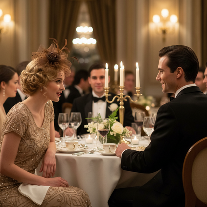 KOKO Mesh Feather Headband Fascinators