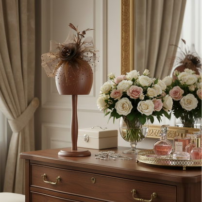 KOKO Mesh Feather Headband Fascinators