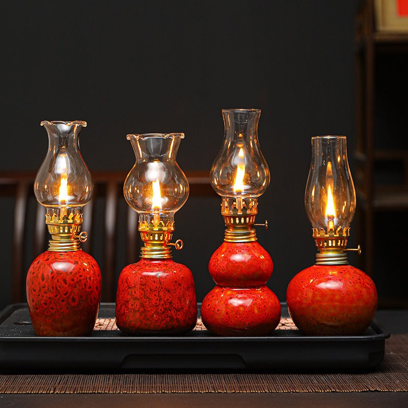 Ceramic Glaze Oil Lamps