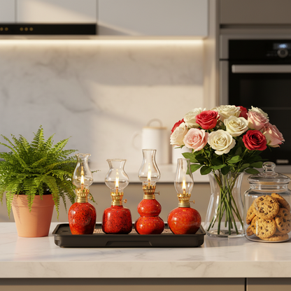 Ceramic Glaze Oil Lamps