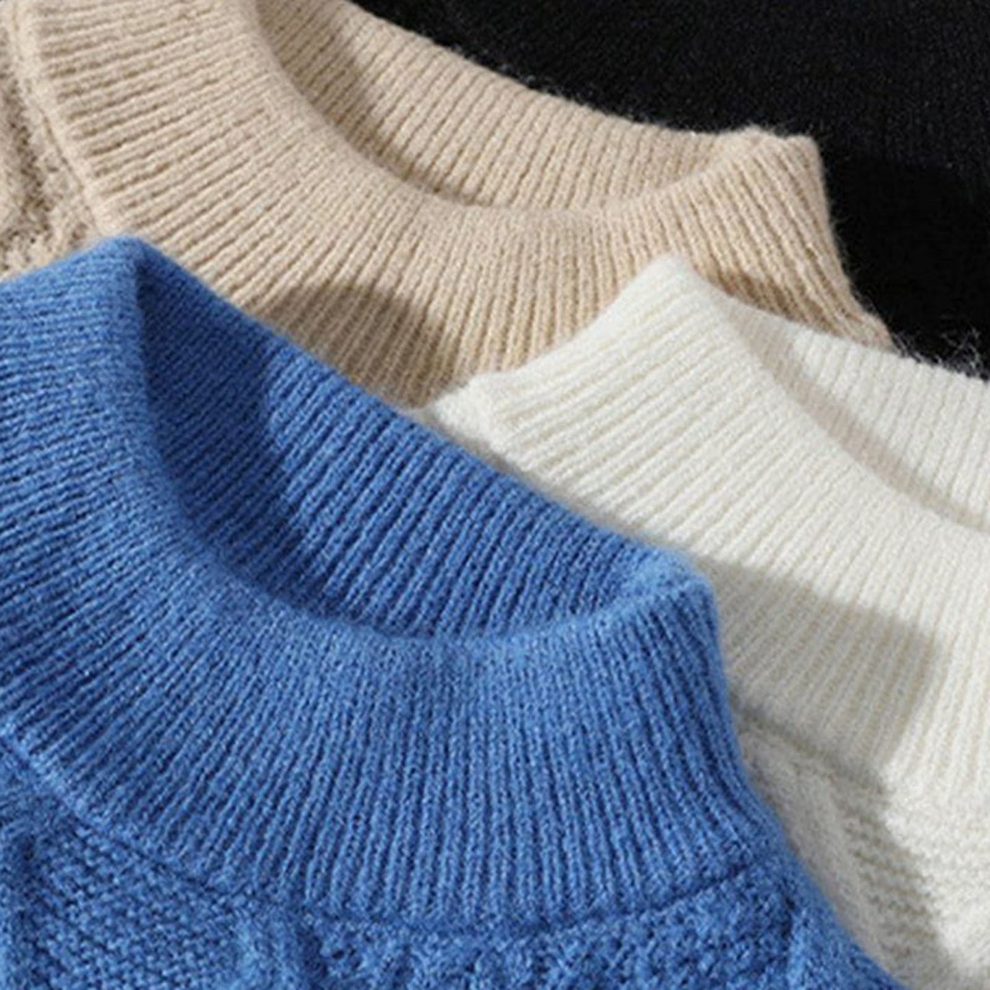Twisted Diamond Acrylic Aran Sweater