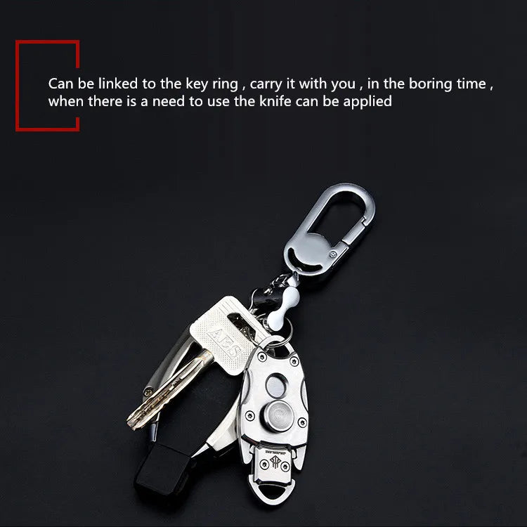 Fidget Spinner Keytag Knife