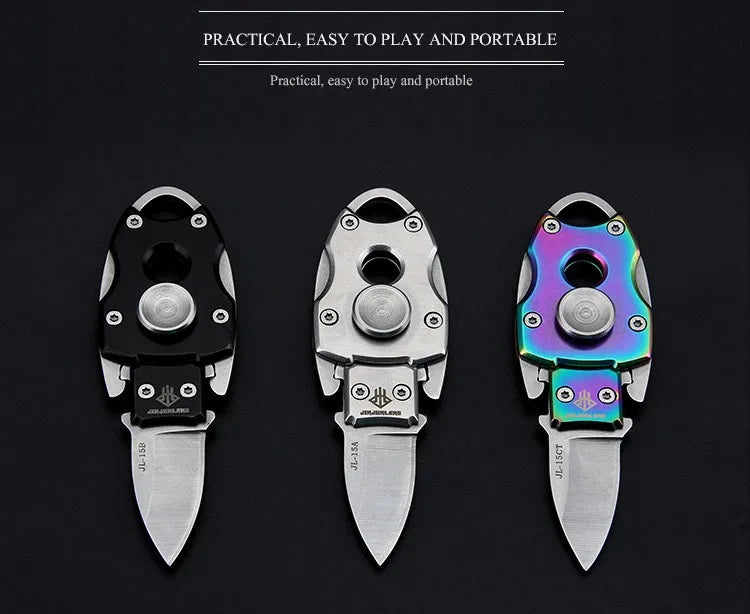 Fidget Spinner Keytag Knife