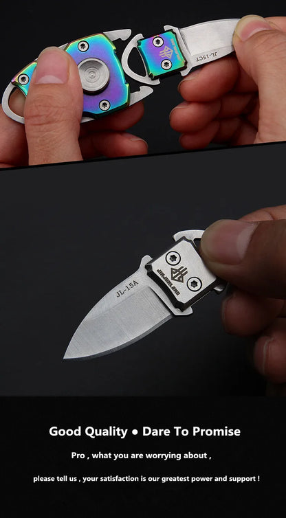 Fidget Spinner Keytag Knife