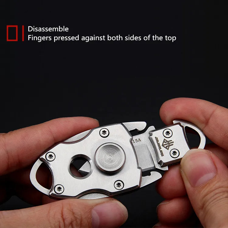 Fidget Spinner Keytag Knife