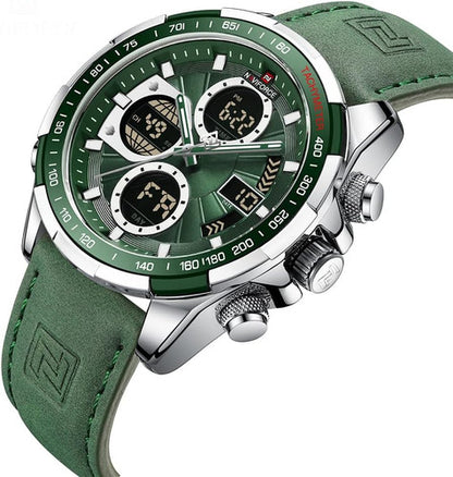 NAVIFORCE Luxury Waterproof Dual Display Sports Quartz Watch