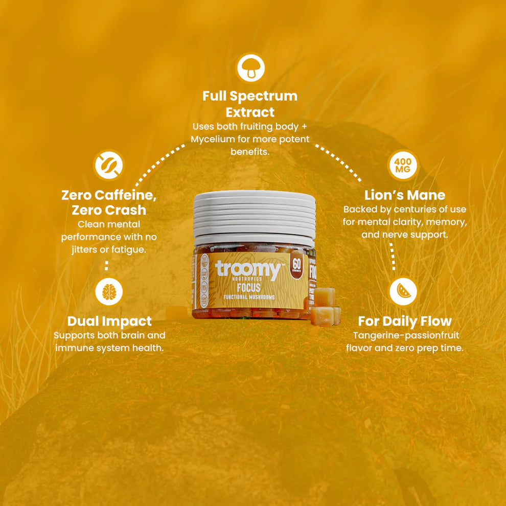 Troomy Nootropics Mushrooms Gummies