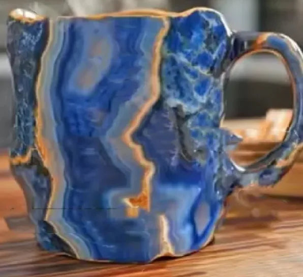 Mineral Crystal Resin Coffee Mugs