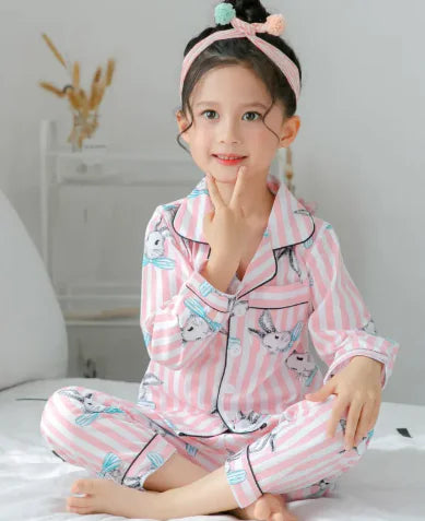 Girls Soft Cotton Pajamas