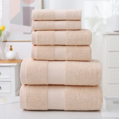 Turkish Cotton Bath Towel Set (6 Pieces)