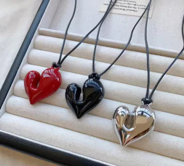 Irregular Heart Pendant Necklaces