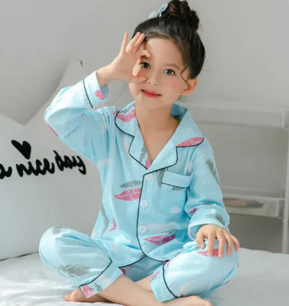 Girls Soft Cotton Pajamas