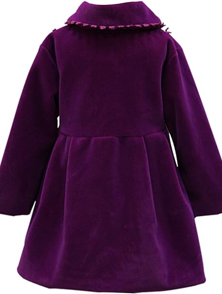 Girls' Wool Blend Bow Coats