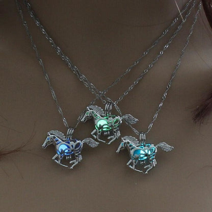 Luminous Horse Necklace