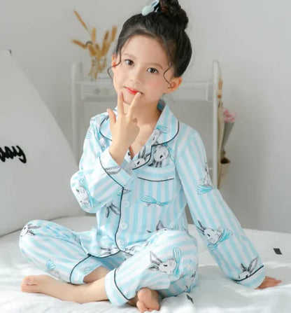 Girls Soft Cotton Pajamas