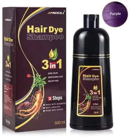 Herbal 3-in-1 Natural Hair Dye Shampoo