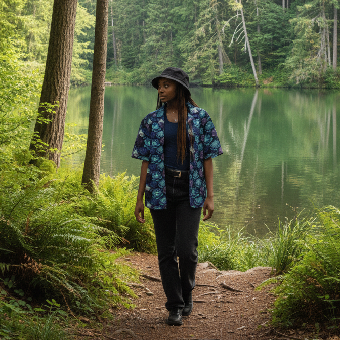 Hawaiian BloomZ Boxy Shirt