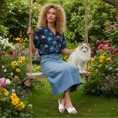 Hawaiian BloomZ Boxy Shirt