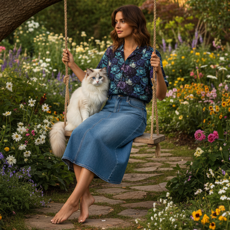 Hawaiian BloomZ Boxy Shirt