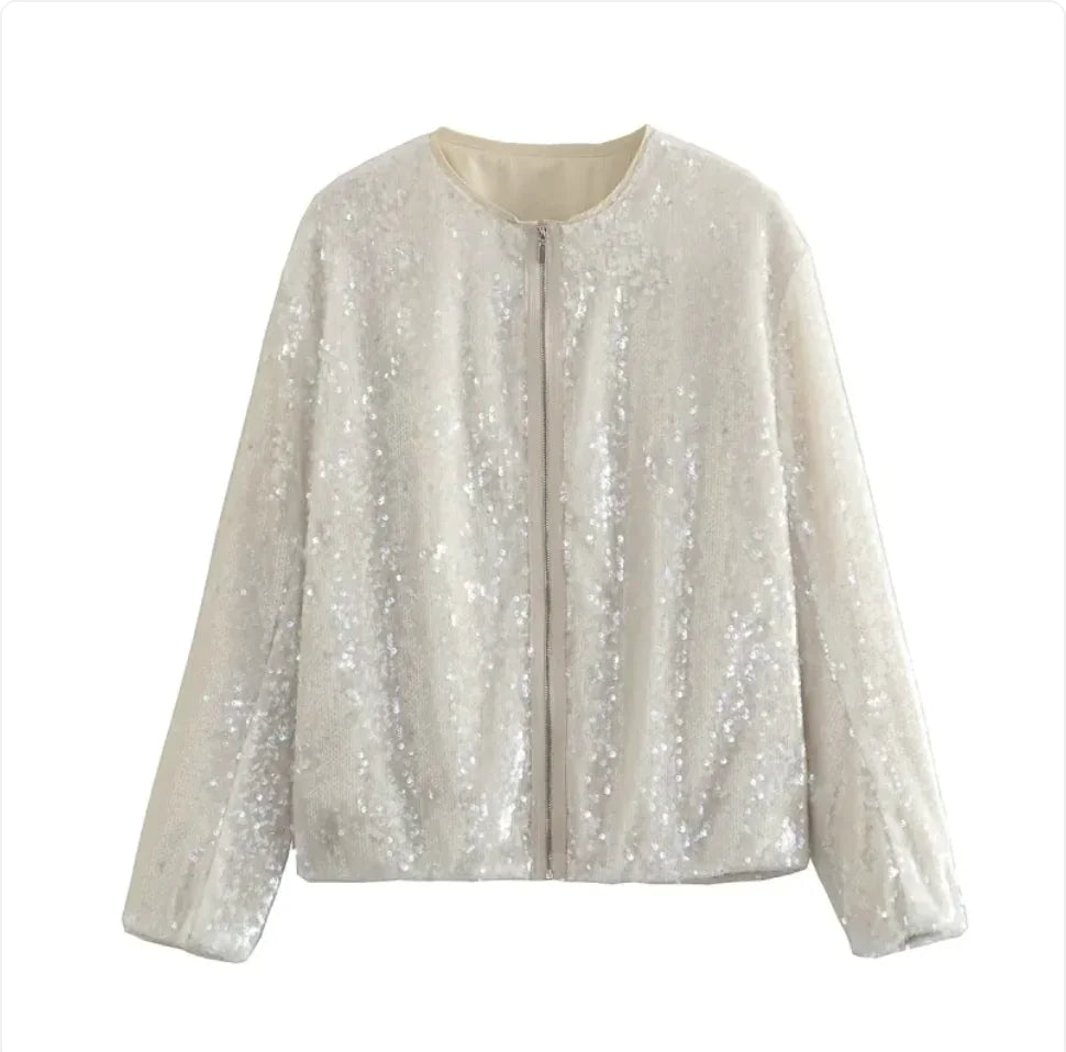 Sequined Bomber Jackets