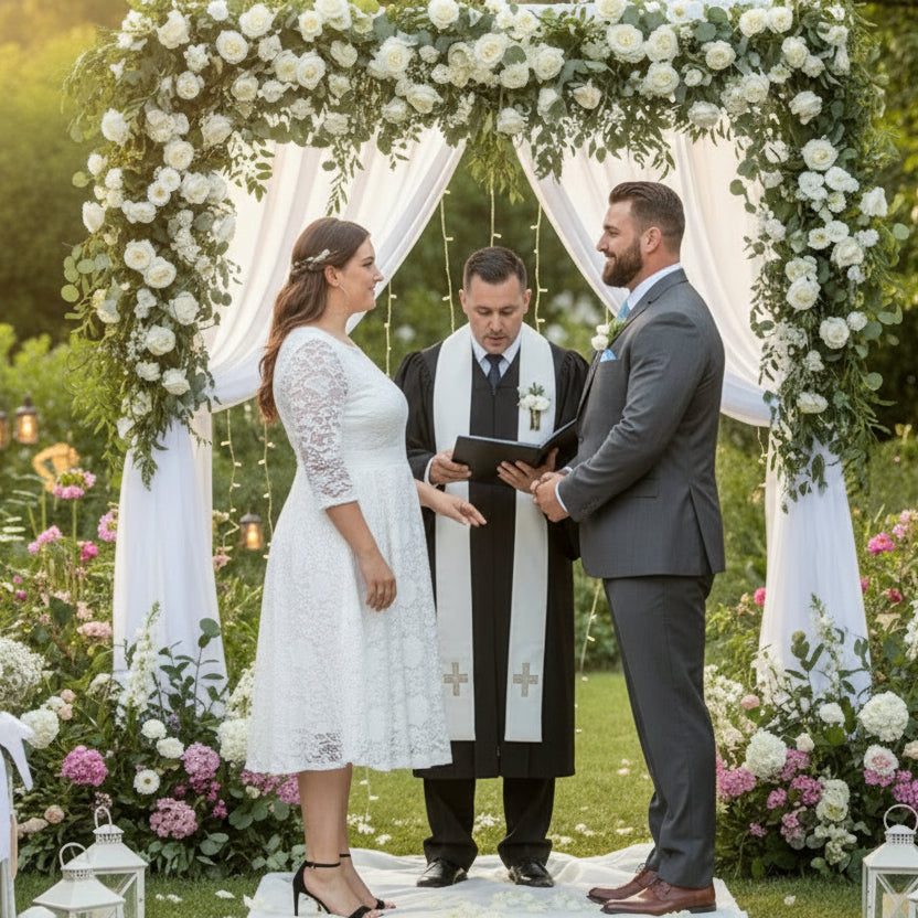 Chic Plus Size Lace Midi Dress