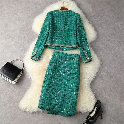 Runway Winter Tweed Suit