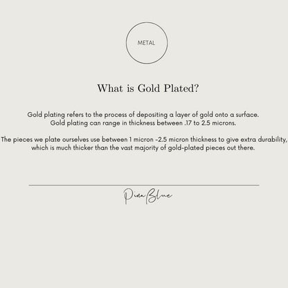 18K Gold Plated Titanium Square Ring