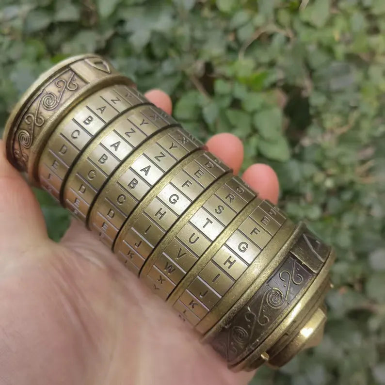 Cryptex Da Vinci Code Mini Lock with Hidden Compartment