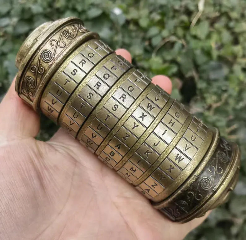 Cryptex Da Vinci Code Mini Lock with Hidden Compartment